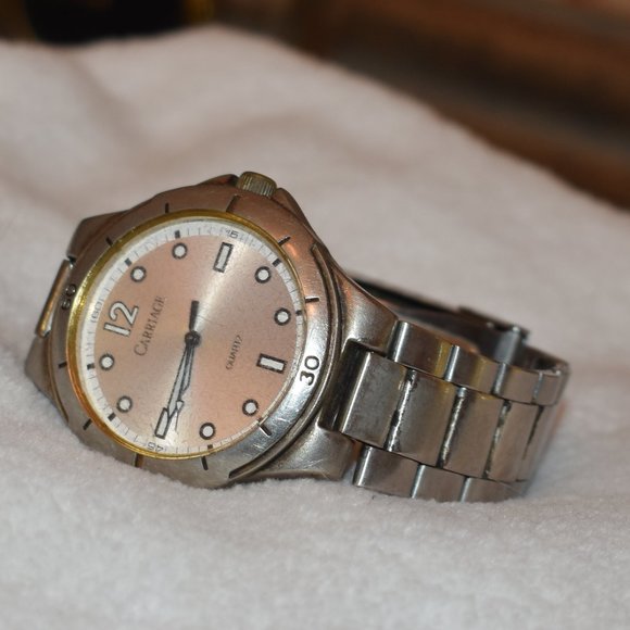 Vintage Timex Carriage Quartz Watch Silver/Silver - Picture 13 of 13